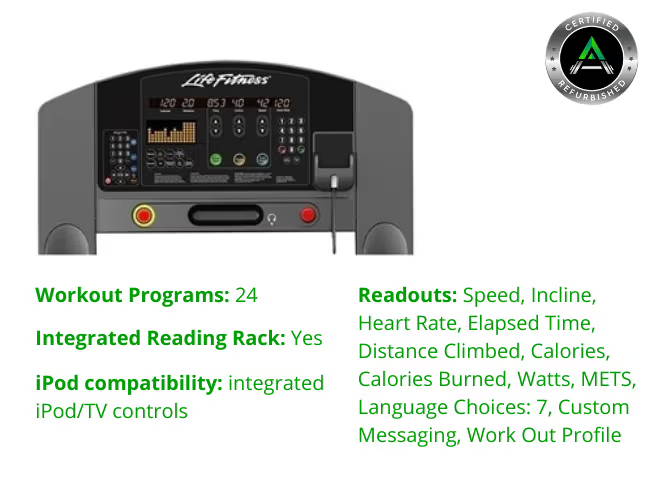 Life Fitness CLST Integrity Series Treadmill Refurbished